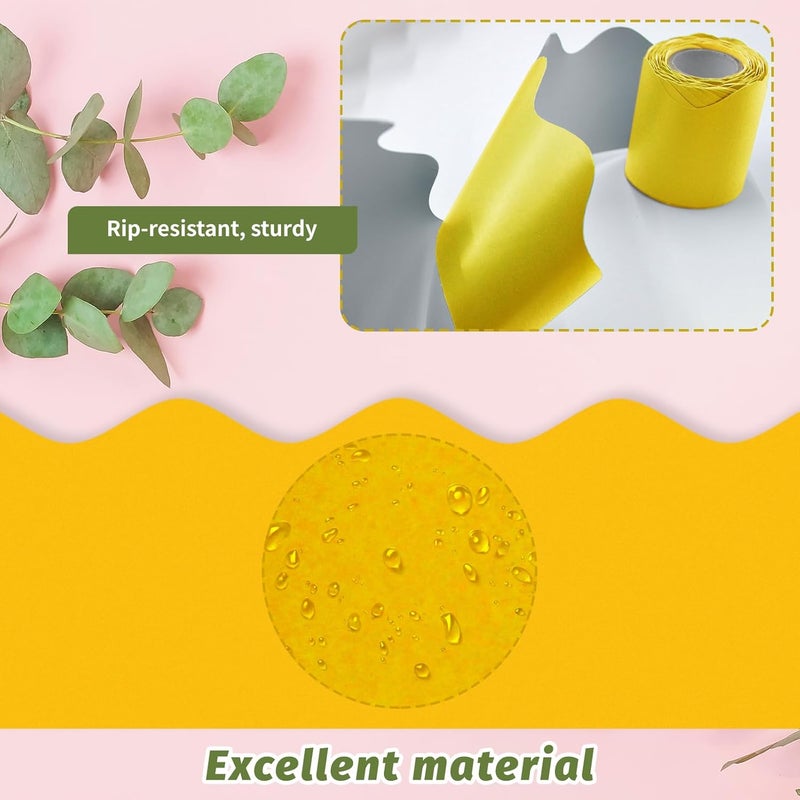 DASTTUIS 8 Rolls 262.4 Ft Yellow Bulletin Board Borders - Yellow Bulletin Board Borders for Classroom, School & Office Decor - Bulletin Boards Decorations - Bulletin Boards Trim - Image 4